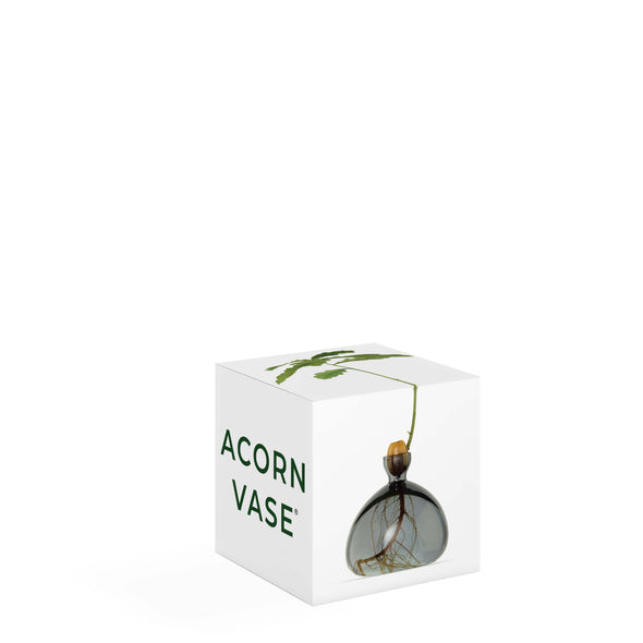 Acorn Vase Smoke Grey