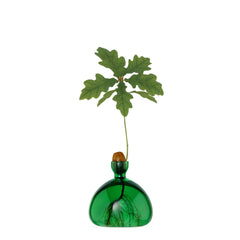Acorn Vase Emerald Green